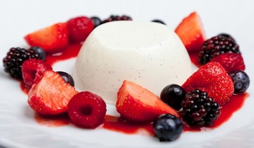 Panna Cotta with Summer Berries